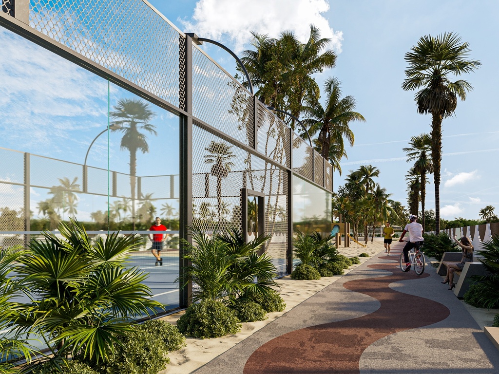 Amenidad: canchas de pádel, área de yoga.