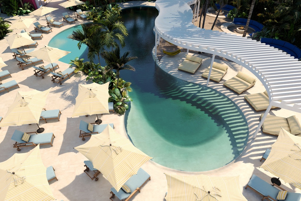 Amenidad: piscina estilo playa